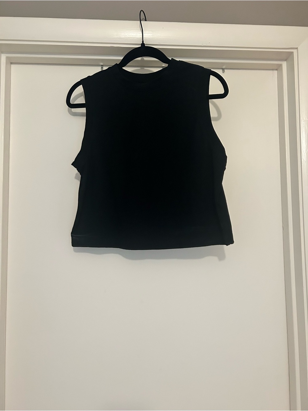 a new day Black Cropped Sleeveless Tank